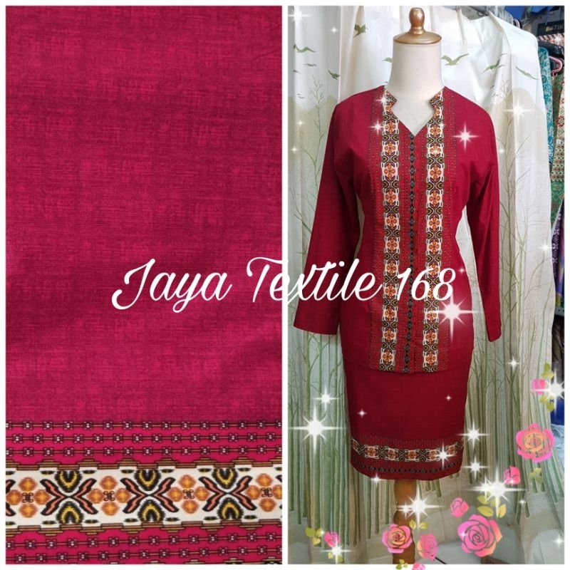 Bahan Batik Katun Motif Tenun/Kain Batik Katun Premium/Kain Motif Tenun