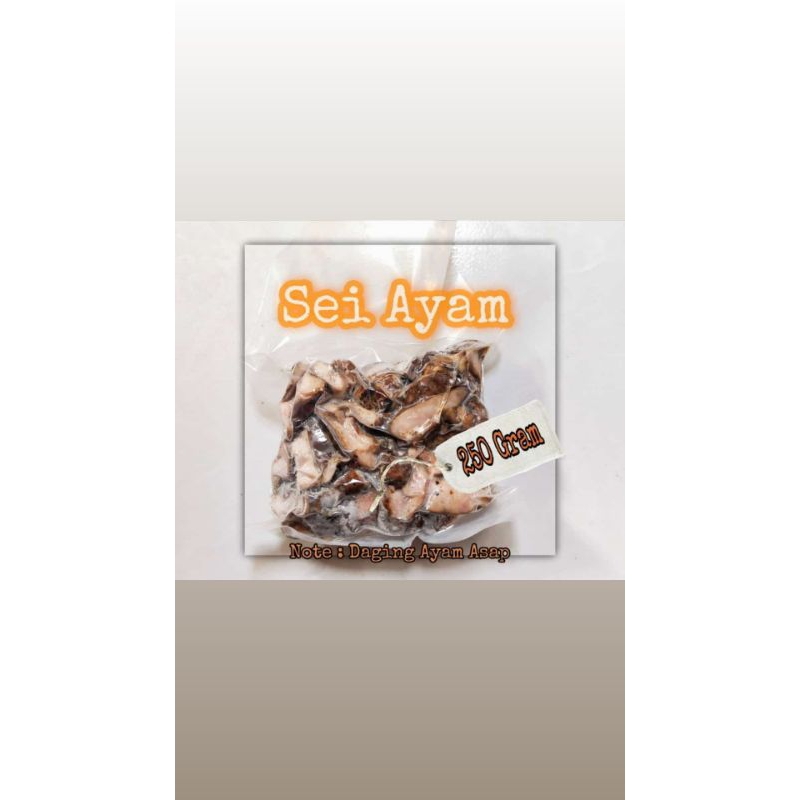 

Sei Ayam Daging Asap 250gr