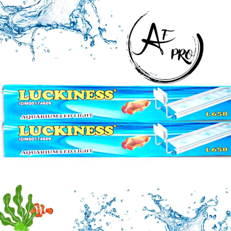 PROMO MURAH LAMPU ATAS AQUARIUM LED LUCKINESS 658