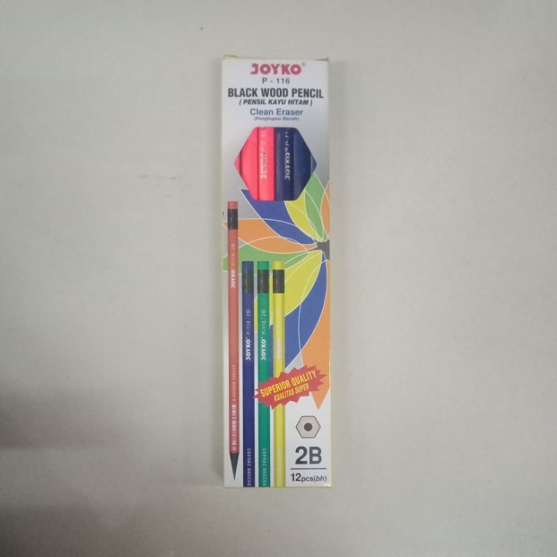 

Pensil Joyko 2B P-116 + Stip Black Wood (Kayu Hitam)