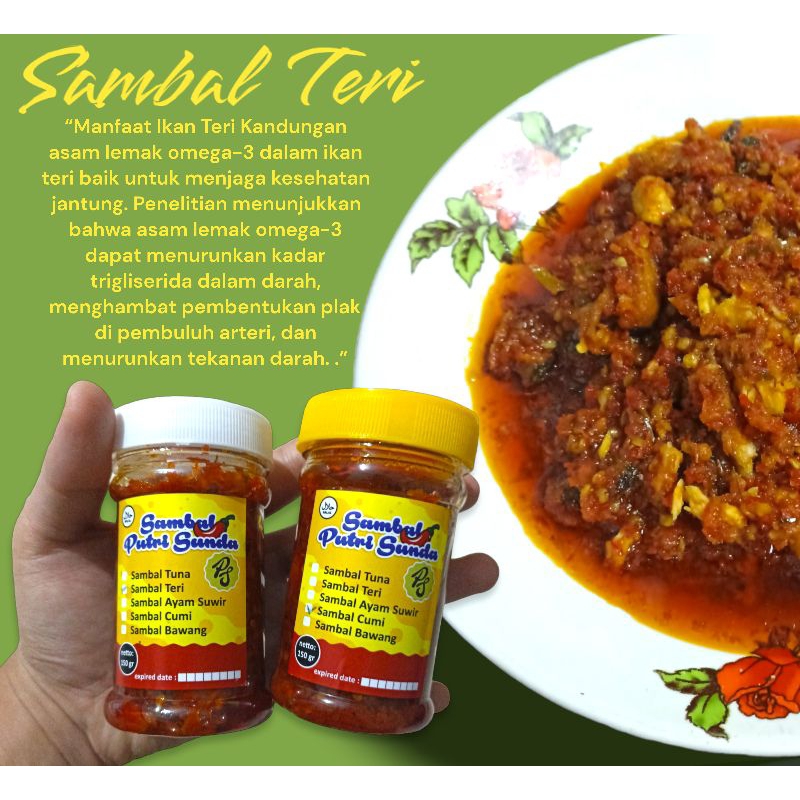 

Sambal Teri 150gram lezat, enak by putri sunda