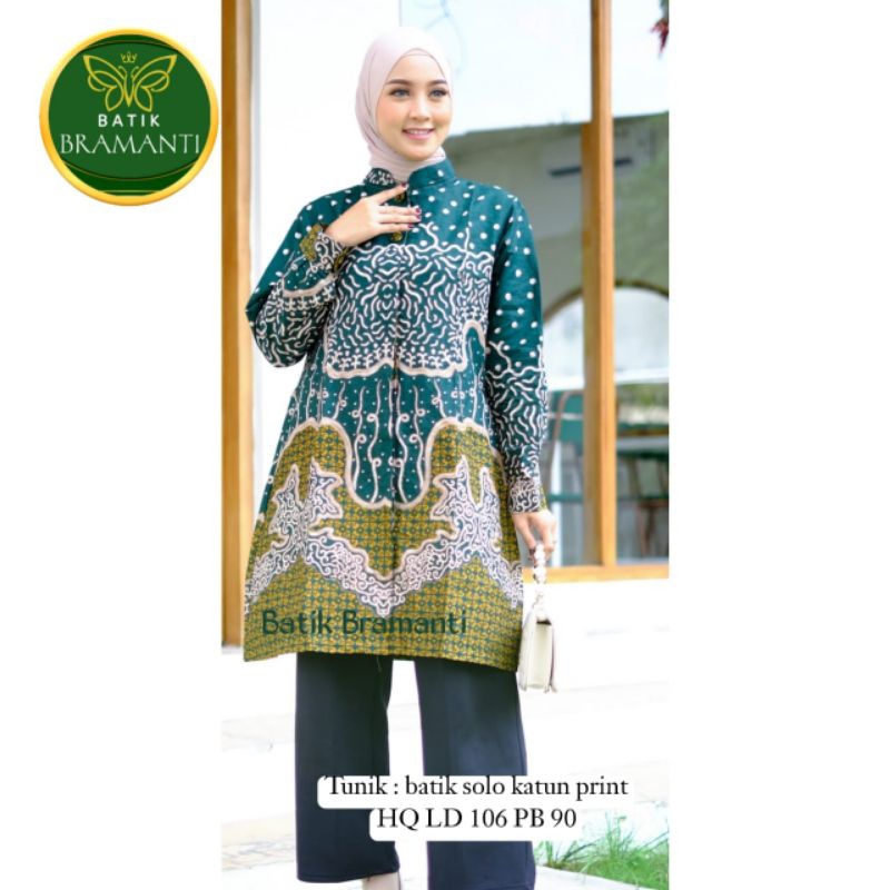 Tunik batik solo premium