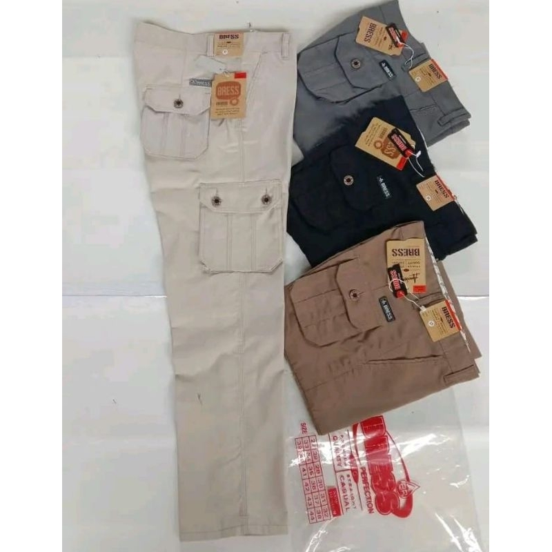 CELANA KARGO KIMPUL PANJANG bahan katun twill