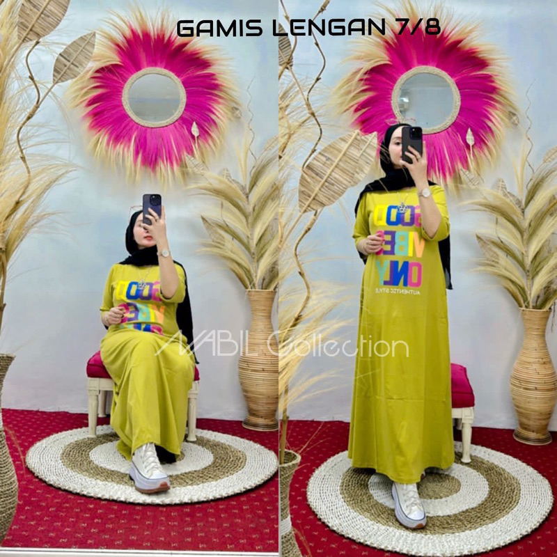 GAMIS WANITA VIRAL BY NABIL GOD VIBES //GAMIS KAOS PREMIUM KEKINIAN