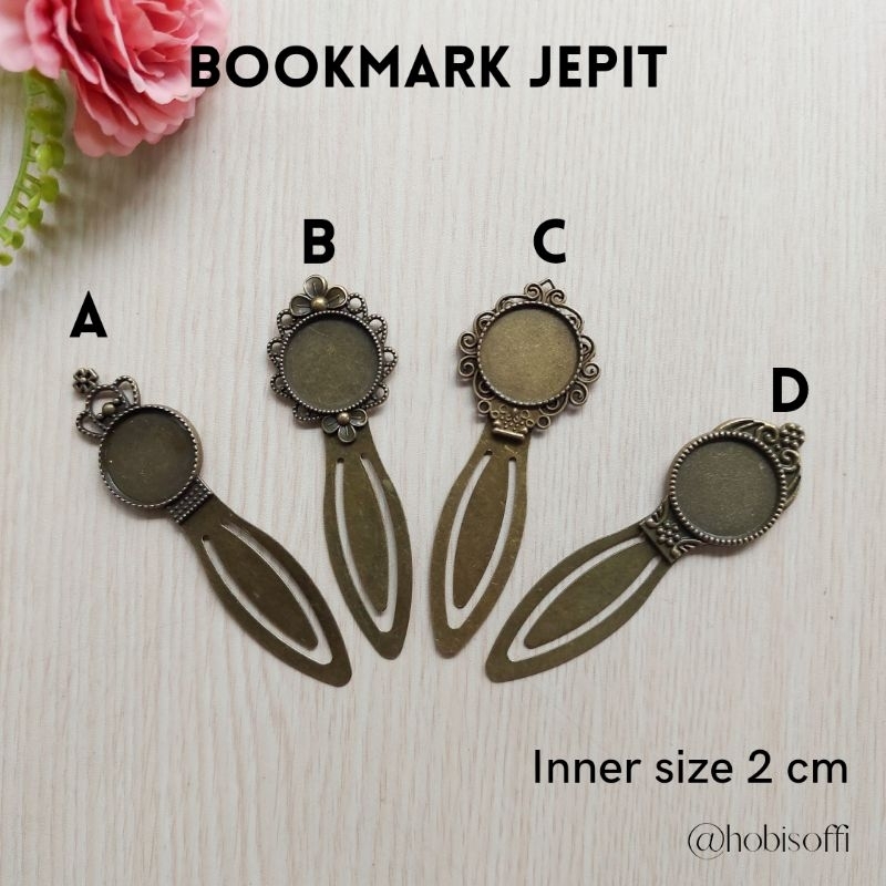 

Bookmark model jepit - pembatas buku - metal bookmark