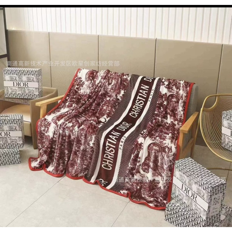 SELIMUT C.DIOR LEOPARD + BOX 150x200cm SELIMUT BULU STUFF BEST SELLER