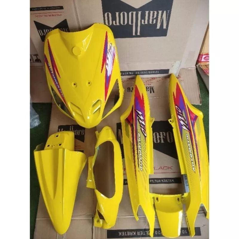 cover body full set yamaha mio sporty kuning yamaha mio