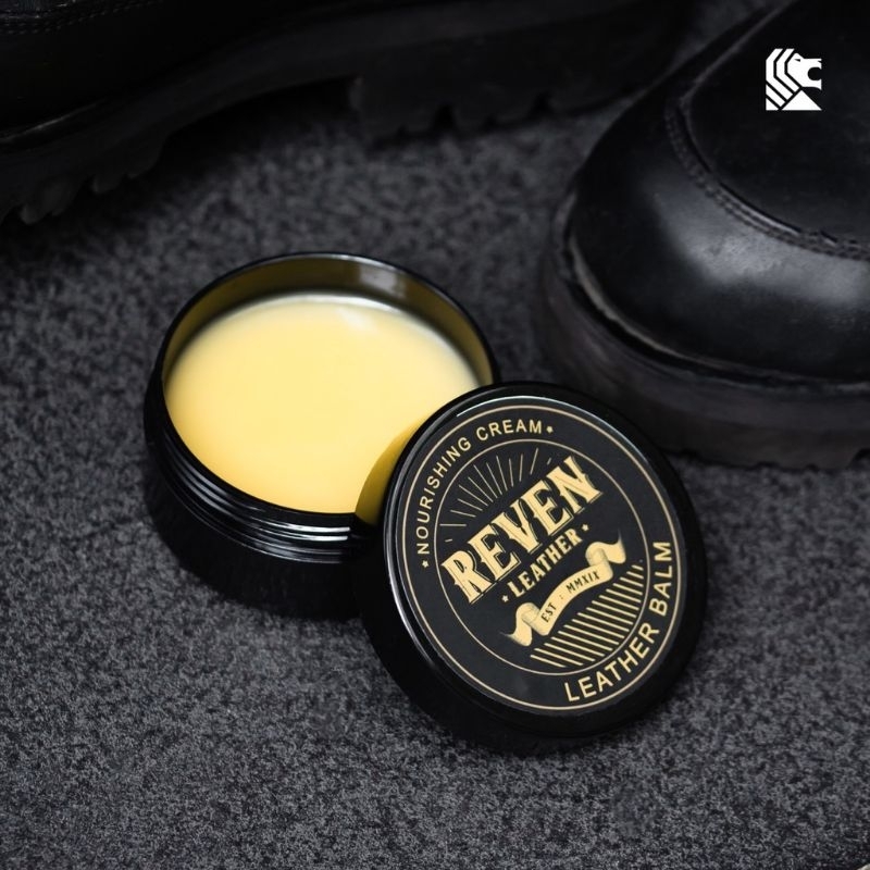 Reven Leather Balm Semir Kulit Biopolis Cream Balsem Pelembab dan Perawatan Sepatu Tas Dompet Jaket Sabuk Kulit Asli Original Branded