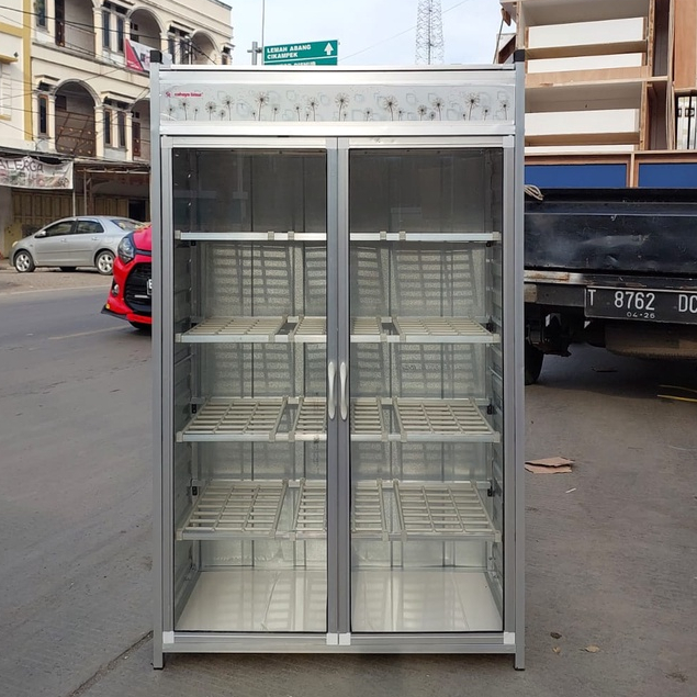 (Sudah Rakit ) Lemari Sepatu Alumunium / Rak Sepatu Alumunium