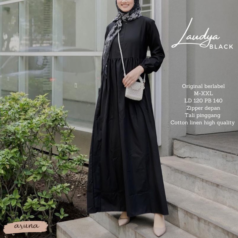LONG DRESS LAUDYA LONG DRESS MUSLIM KEKINIAN LONG DRESS POLOS