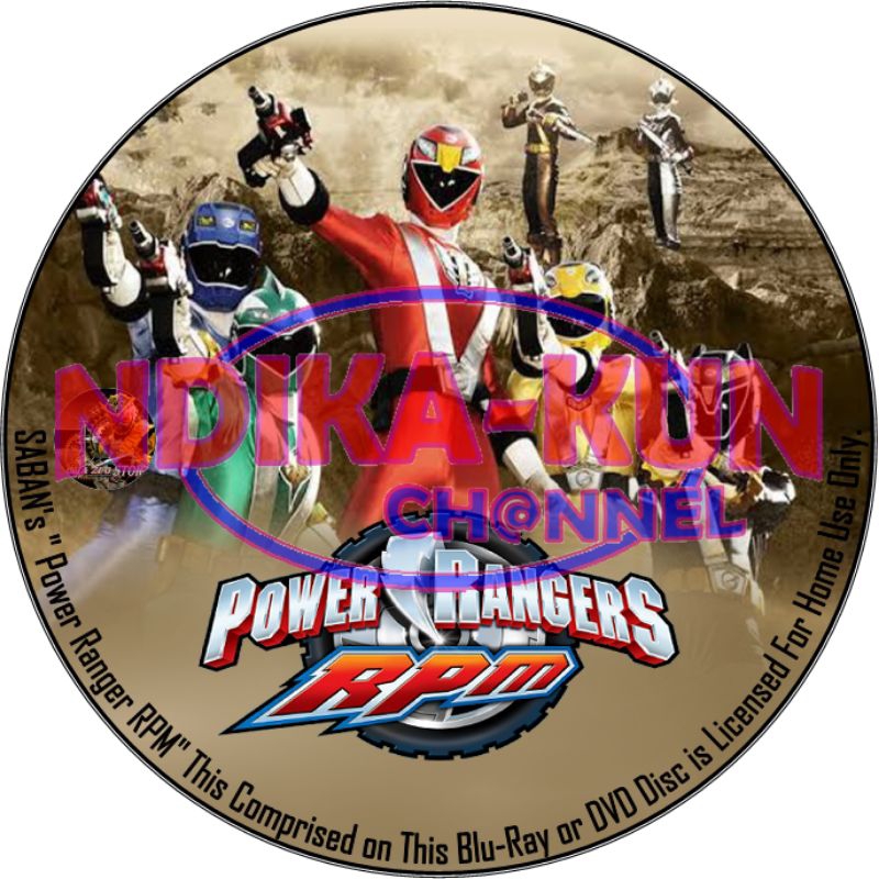 Kaset DVD Power Ranger RPM Subtitle Indonesia Full Episode
