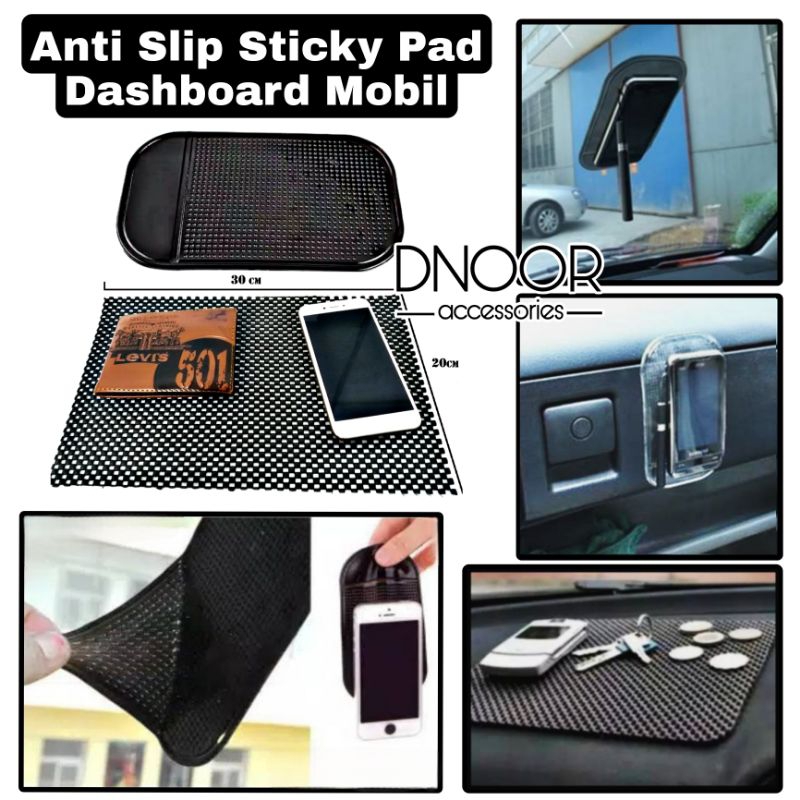 Anti Slip Dashboard Mobil, Anti Mat Mobil / Dash Mat Non Slip Car Dashboard Universal Alas Karet