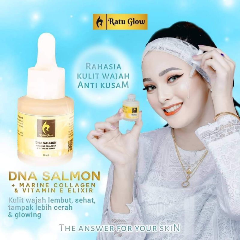 Serum whitening DNA Salmon Ratu glow by Apoteker Agus Salim