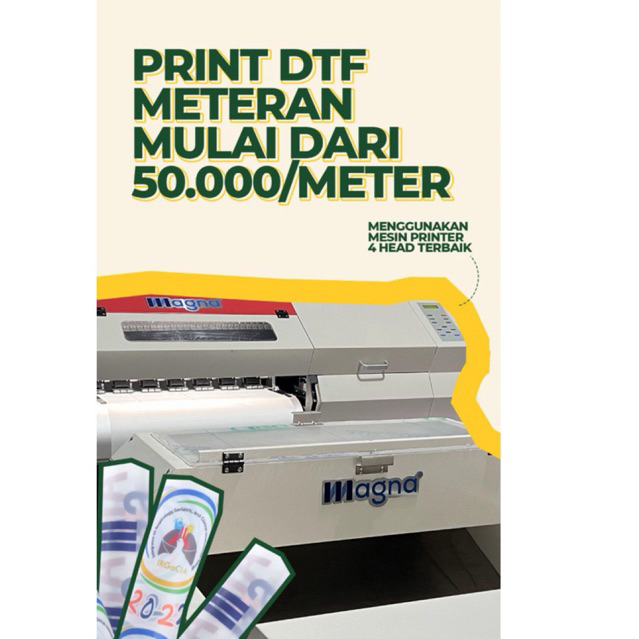 Cetak DTF Meteran Murah dan Berkualitas