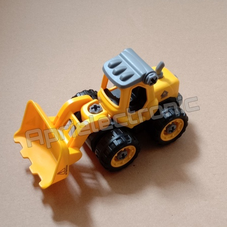 Mainan Anak Anak DIY Mini Truck - Buldozer Mainan Bongkar Pasang
