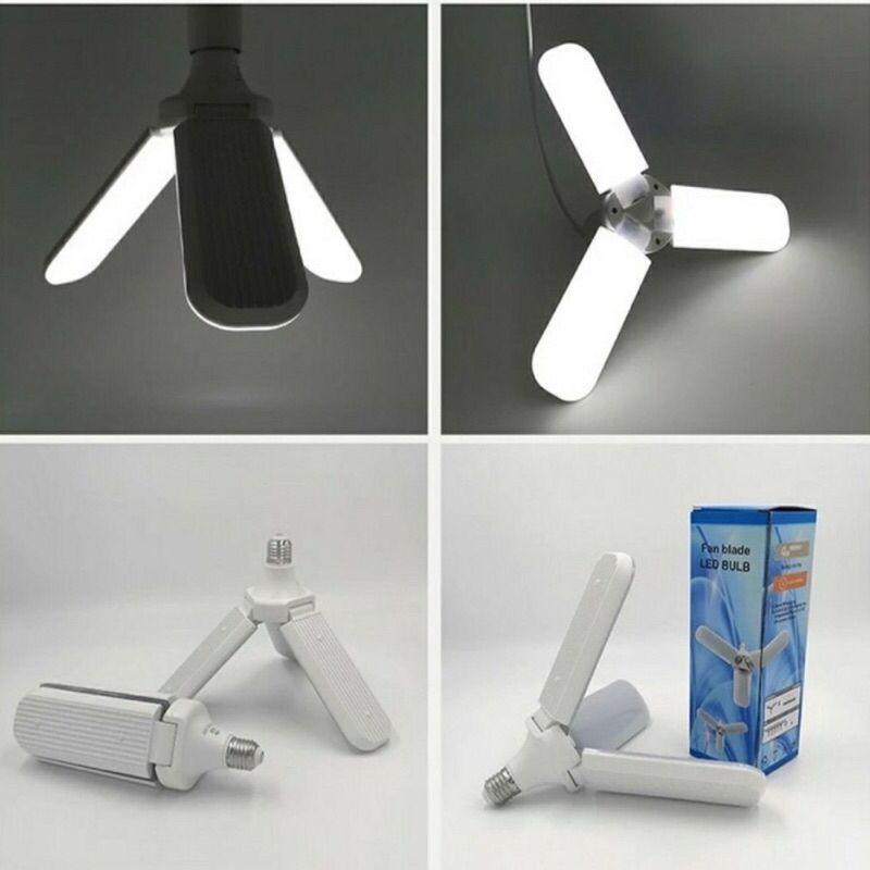 Lampu Bohlam LED BULB 45 Watt Model Kipas / Fan Blade LED BULB / Lampu Hias Model Kipas Baling