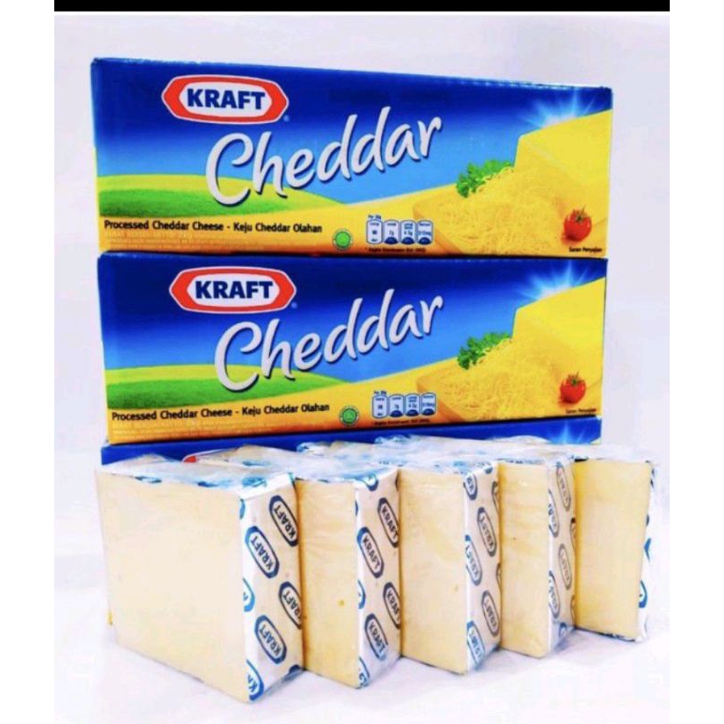 

Kraft cheddar cheese 250gr keju repack