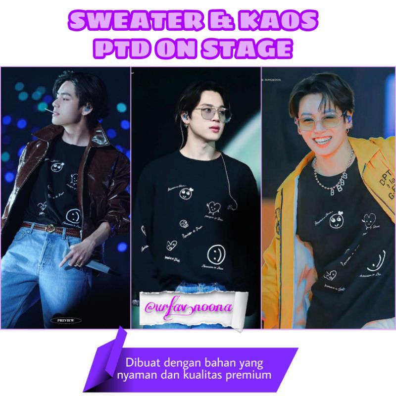 T-shirt PTD on Stage BTS/ Kaos BTS PTD 02