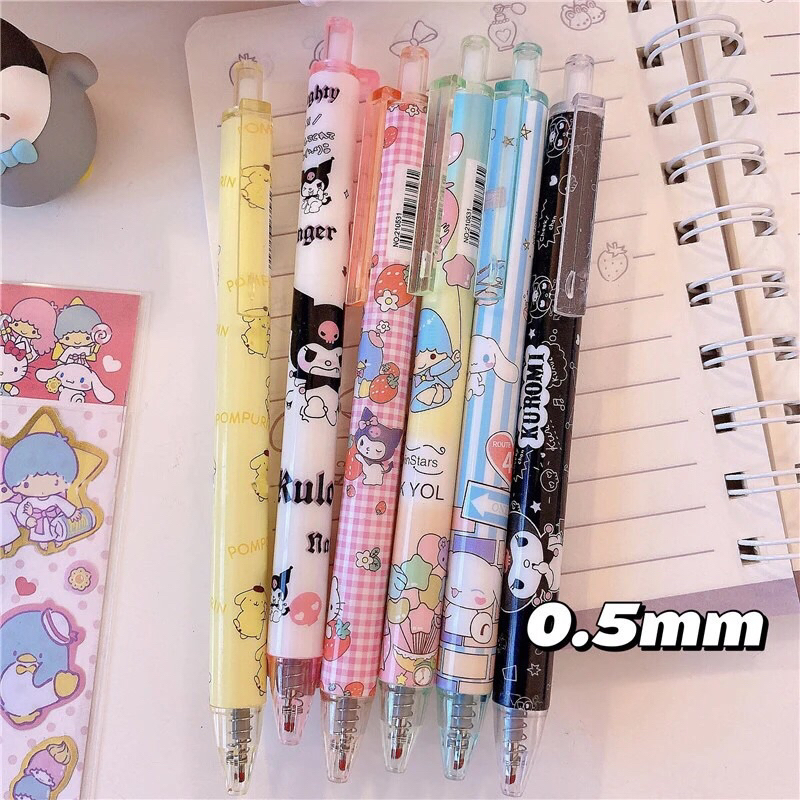 READY BISA COD - SANRIO PENA GEL WARNA HITAM KARAKTER KARTUN HEWAN LUCU BINATANG KAWAII AESTHETIC ELEGAN JURNAL FANCY MURAH PREMIUM PULPEN ANAK PEREMPUAN CANTIK KUROMI HELLO KITTY POMPOMPURIN MY MELODY TWINS LITTLE STAR VIRAL GAYA REMAJA CEWEK KPOP KOREA