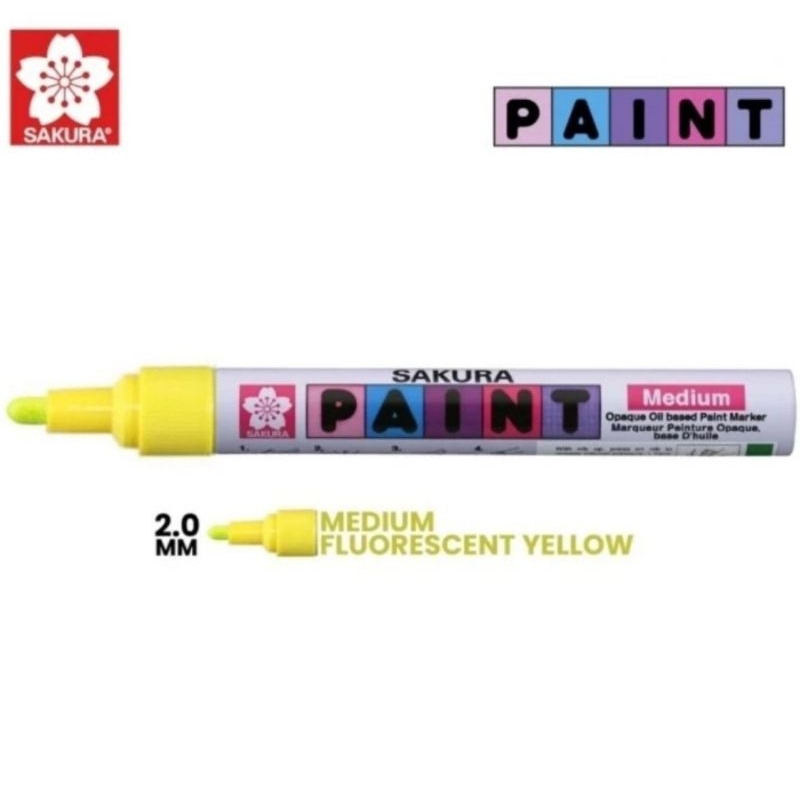 

Sakura Oil Based Paint Marker 2.0 mm Fluorescent Yellow