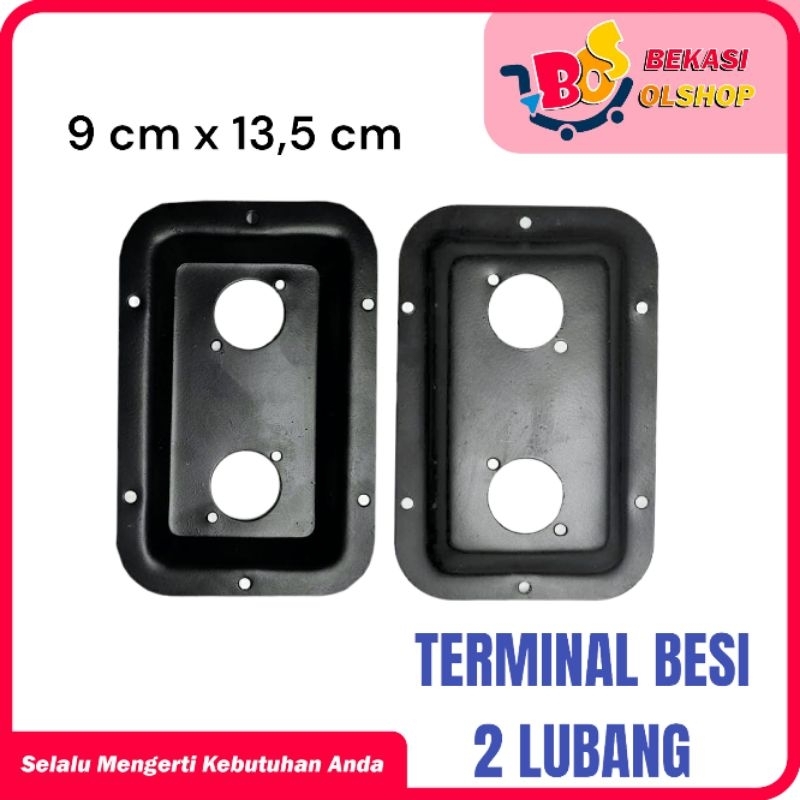 TERMINAL BESI BOX SPEAKER SEGI TERMINAL SPEAKON 2 LUBANG