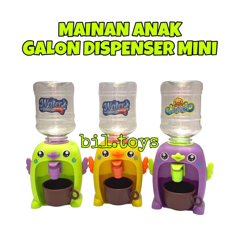 MAINAN ANAK GALON DISPENSER MINI PORTABLE KARAKTER GALON AIR MINUM MINI