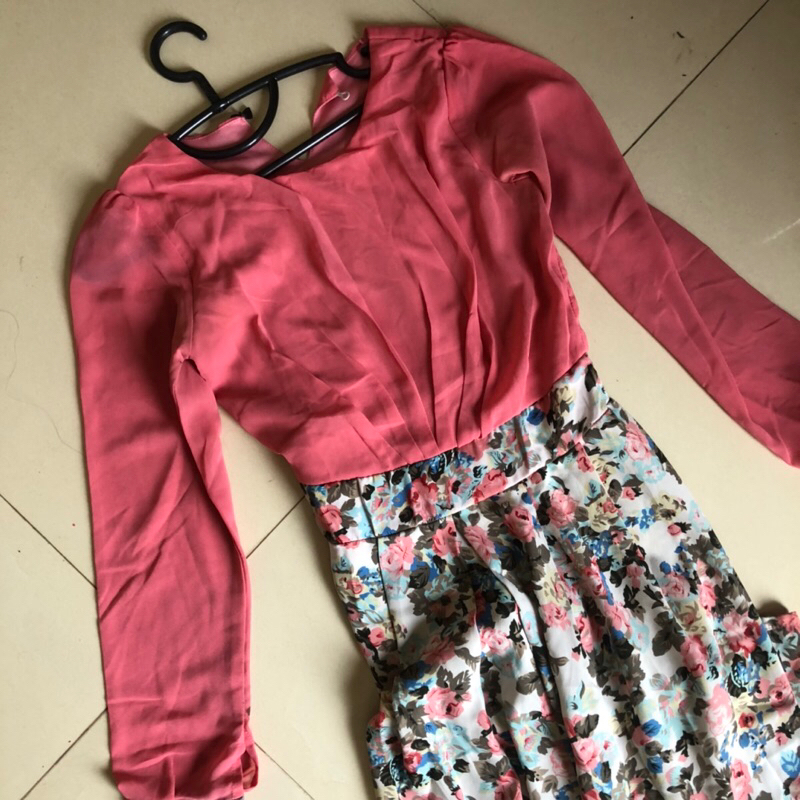 preloved Floral Dress Hijab Friendly
