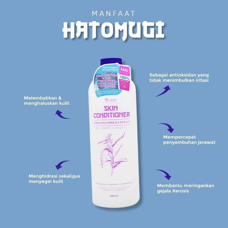 Autumn Skin Conditioner Toner With Hatomugi Extract 500mL Original BPOM By Autumn Pure Nature