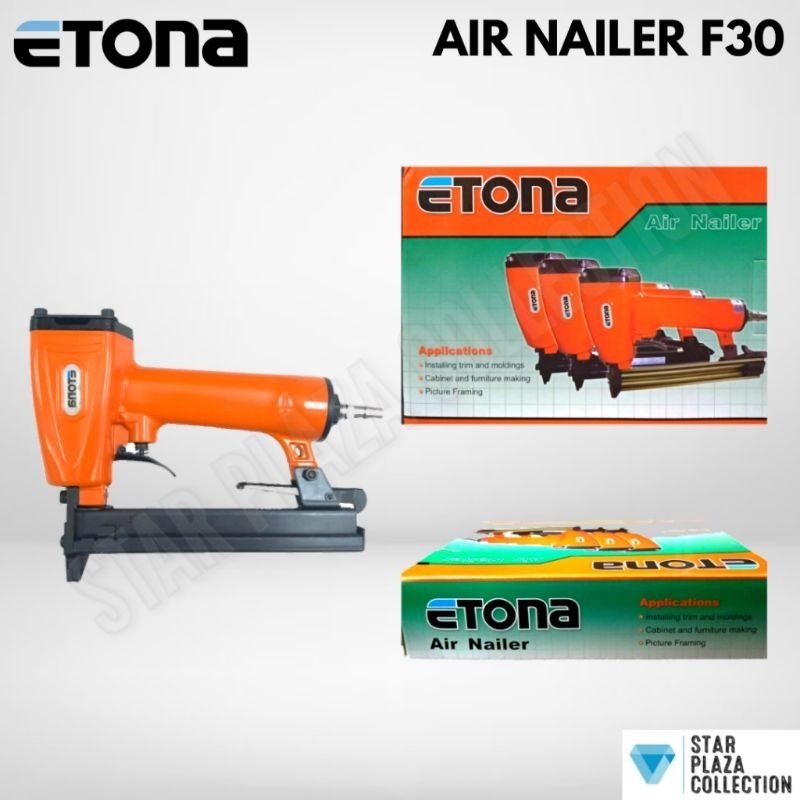 

Mesin Staples Paku Angin Kompresor / Etona Air Nailer Gun F30 Air Stapler