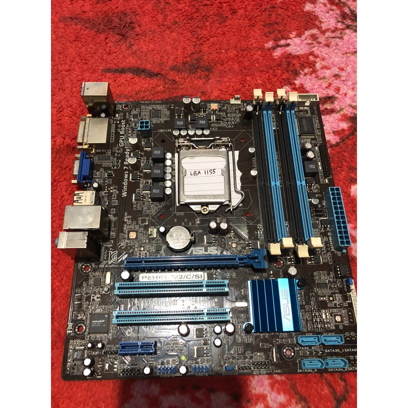 mobo asus soket lga 1155 p8 h61 m2 4 slot ram ddr3