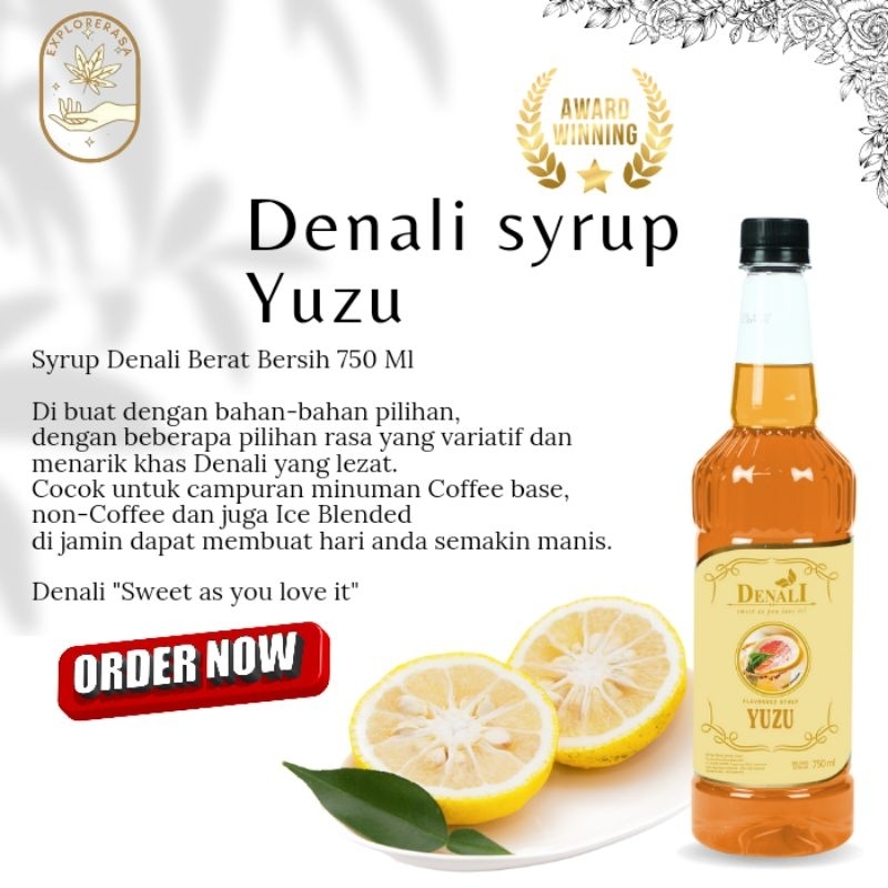 

Denali syrup rasa yuzu lemon 750ml