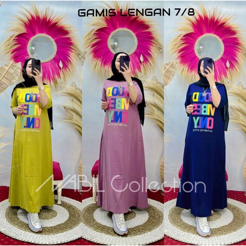 GAMIS WANITA VIRAL BY NABIL GOD VIBES //GAMIS KAOS PREMIUM KEKINIAN