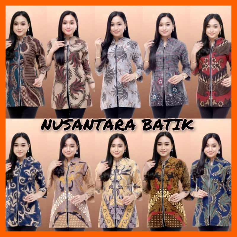 ATASAN BATIK WANITA BLOUSE BATIK MODERN BATIK DISTRO BATIK ARTIS BATIK INTERNATIONAL