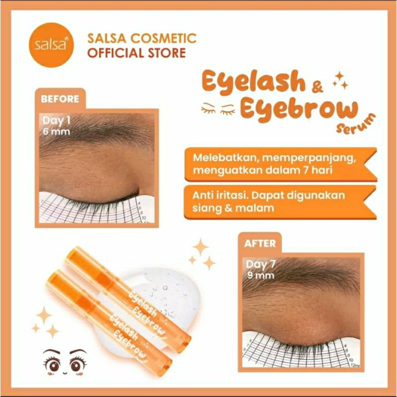 SALSA Eyelash &amp; Eyebrow Serum/ Serum Bulu Mata Pelentik Dan Penebal Bulu Mata