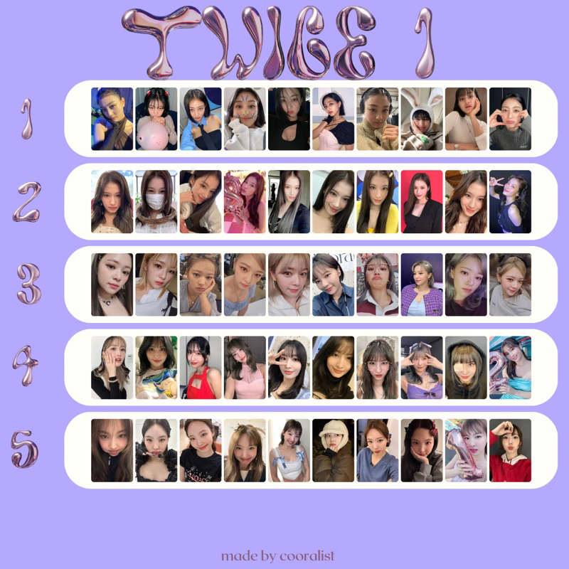 unofficial photocard member ( PC ) Girl Group KPOP
