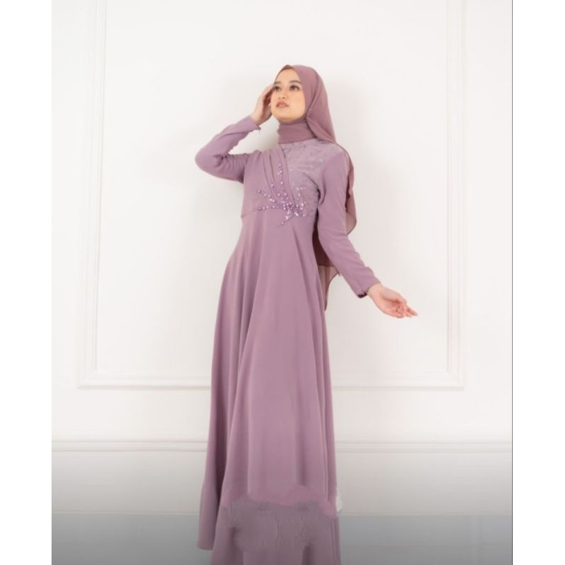 Azalea dress - gaun pesta muslimah - gaun kondangan Lamaran Lebaran