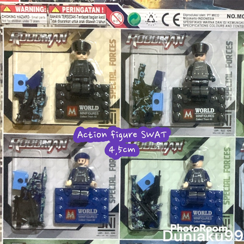 minifigure bricks tentara SWAT / mainan anak murah / mainan edukasi anak