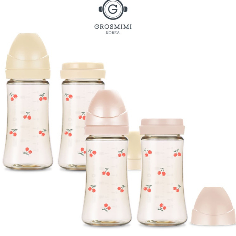 GROSMIMI PPSU CHERRISH Feeding Bottle Single Pack (200ml dan 300ml)