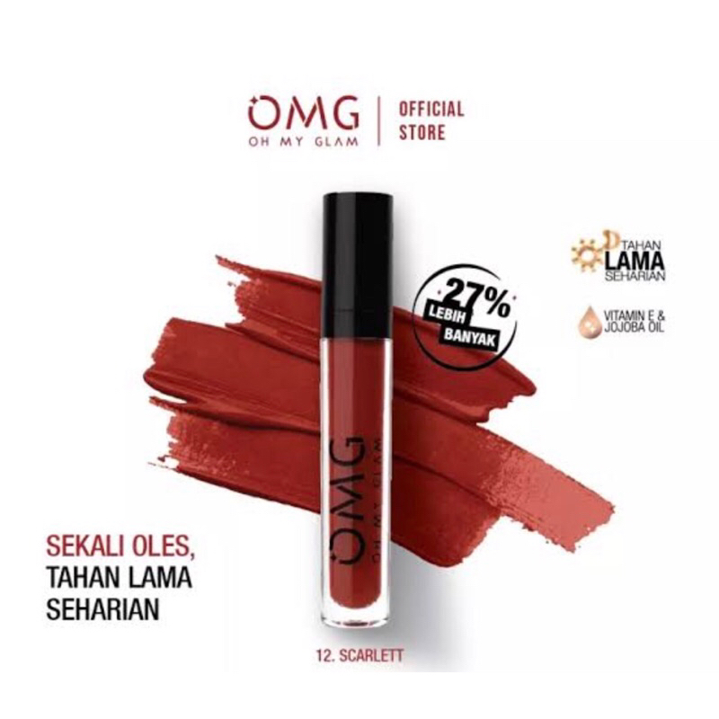 OMG Oh My Glam Matte Kiss Lip Cream 3.5g | Lipstik | Lip Cream