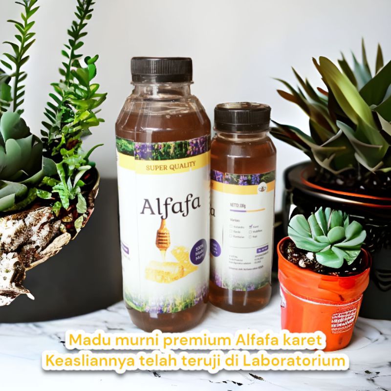 

Madu Murni Alfafa Karet 650 gram