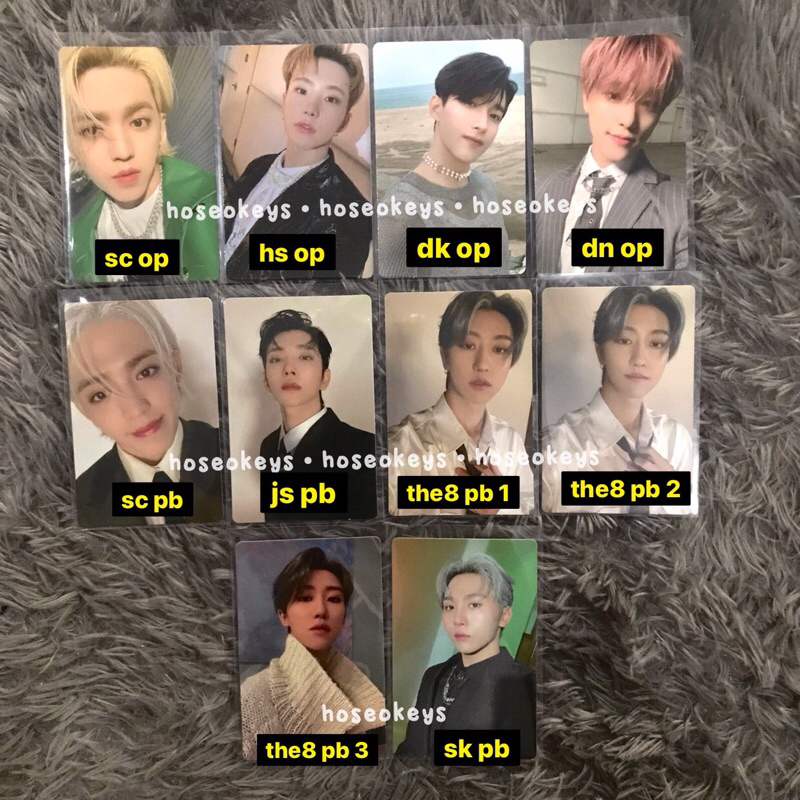 Seventeen Attacca Photocard (Scoups, Joshua, Hoshi, The8, Dokyeom, Seungkwan, Dino)