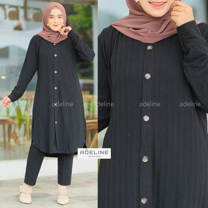 Savila Set - SetCel Knit Rajut Setelan Wanita Rajut LD106+ / 331-6878