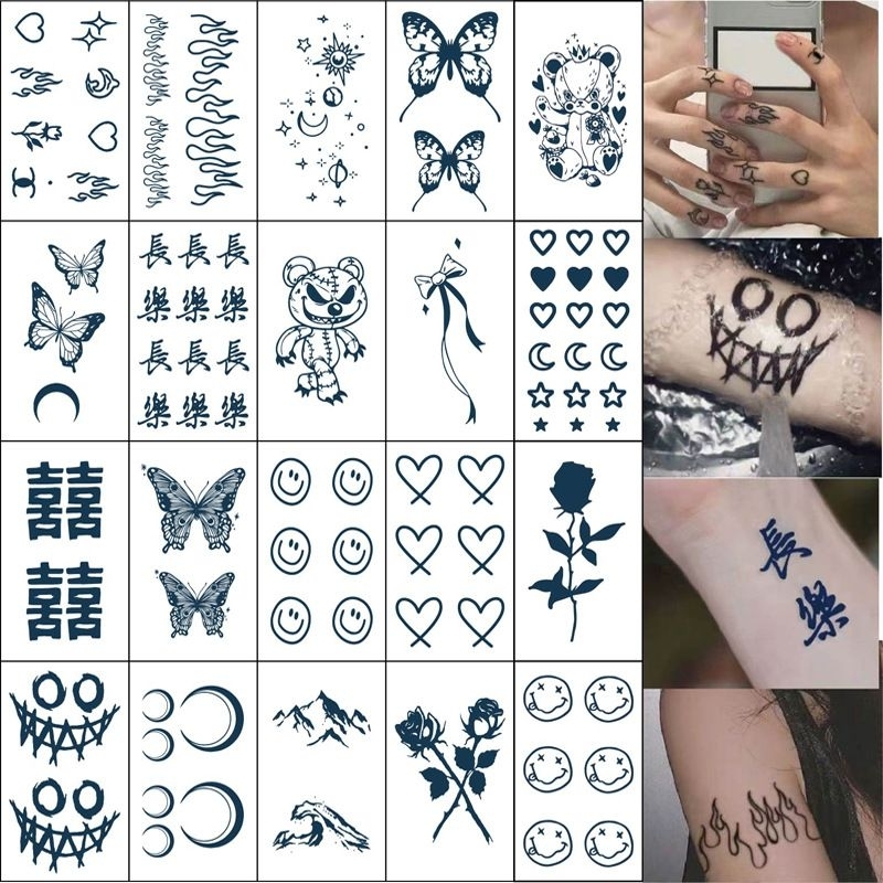 paket random tatto temporer semi permanen/temporary tattoo keren (tidak bisa memilih)