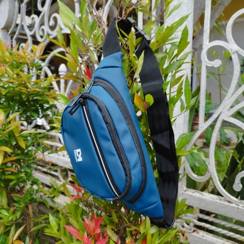 Waistbag Pria Original Merk DM Exclusive | Tas Selempang Pria Bahan Balon Super