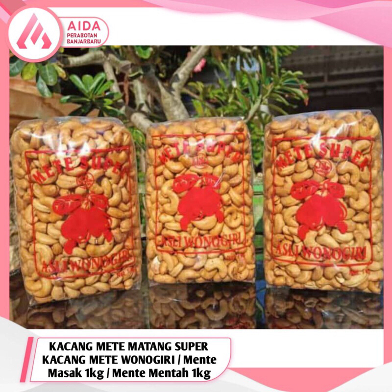 

KACANG METE MATANG SUPER KACANG METE WONOGIRI / Mente Masak 1kg / Mente Mentah 1kg / Mede Original / Kacang Mede 5 Rasa 1 Kg