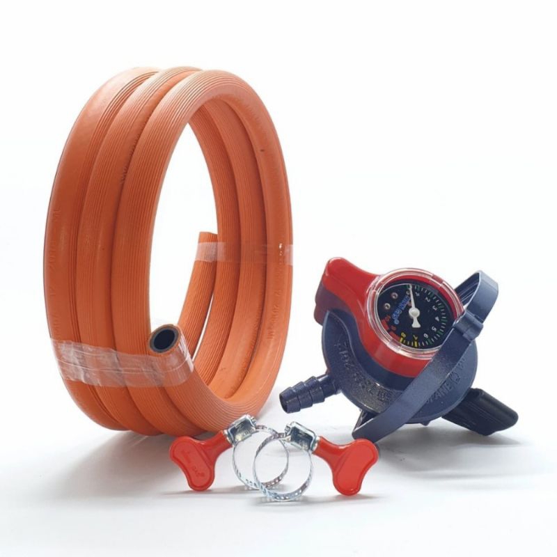 KOMPLIT Winn Gas W900M METER Regulator + Selang Orange 2M + 2 Klem