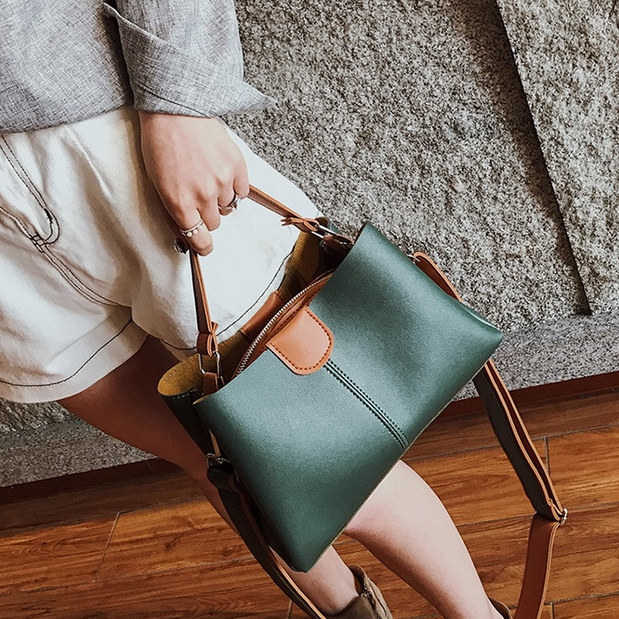 Tote bag Wanita Shoulder Bag Import Cewek Kekinian Tali Slempang Korean Style Elegant Azgalery T211