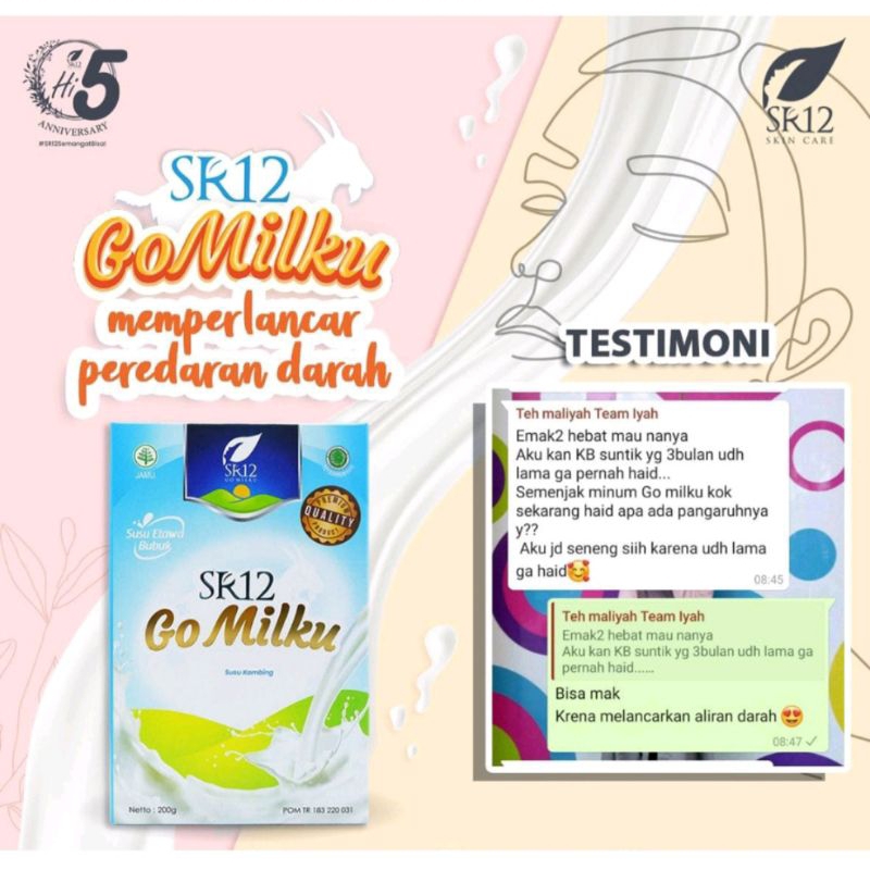 SUSU GO MILKU SR12 / Susu Kambing Etawa Bubuk Original BPOM