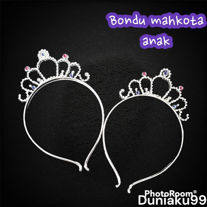 bondu mahkota princess anak / bondu lucu / mahkota