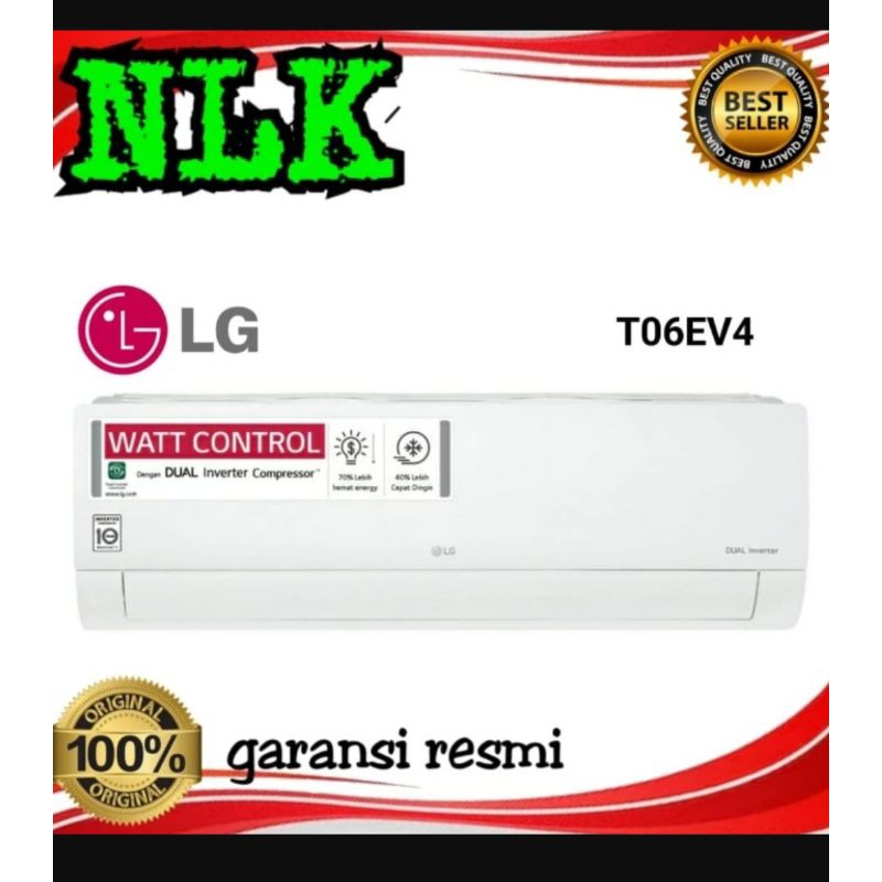 AC LG T 06 EV4 1/2 pk DUAL COOL INVERTER 0.5pk
